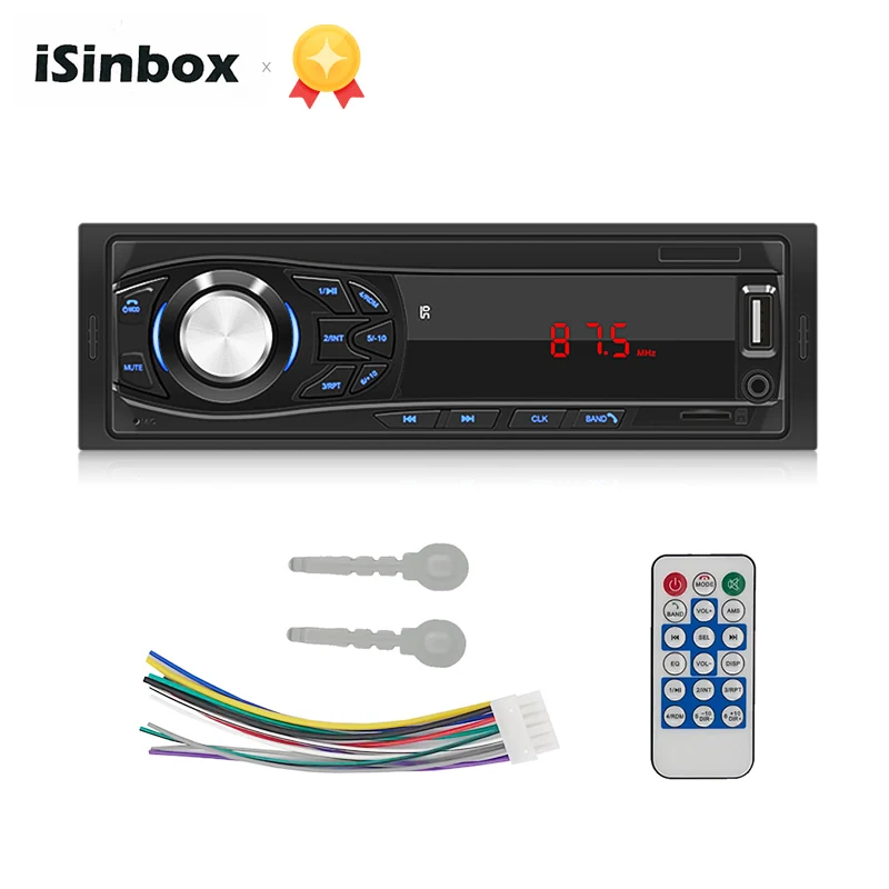 Автомагнитола 1din с Bluetooth mp3 плеером AUX SD USB FM RCA|Автомобильные радиоприемники| |
