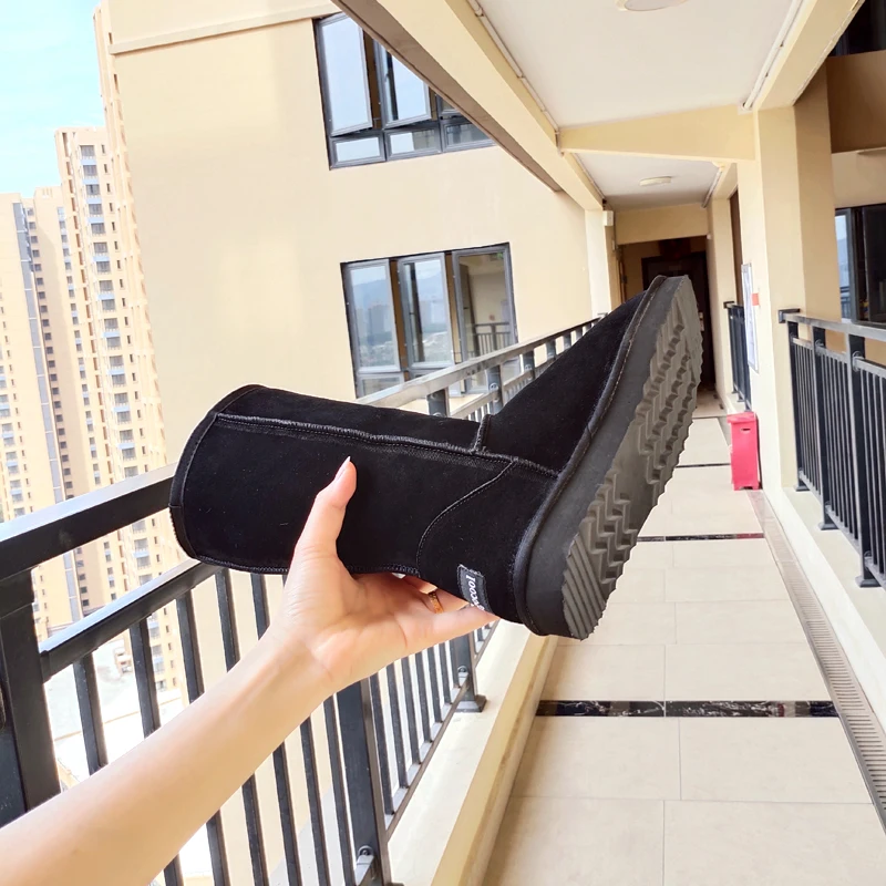 Классические женские зимние ботинки Begocool из натуральной воловьей кожи