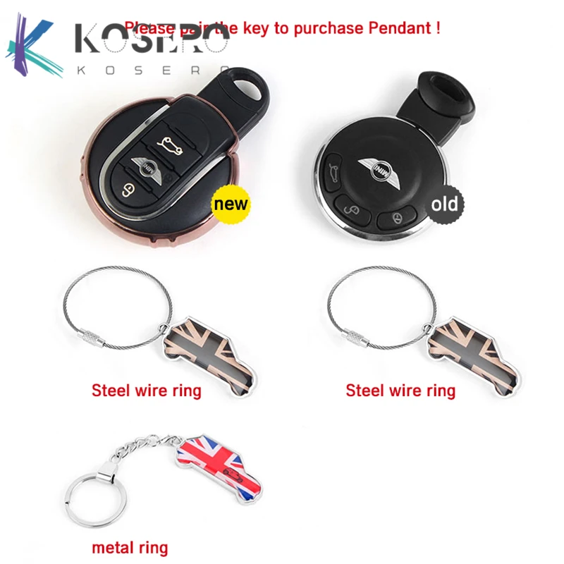 

For MINI ONE COOPER S F54 F55 F56 F57 F60 R55 R56 R60 R61 Car personality fashion key ring metal chain key pendant Car styling