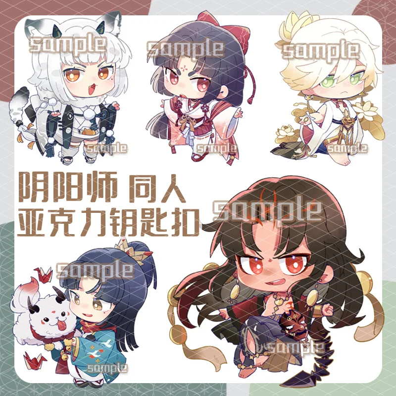 Аниме акриловый брелок Onmyoji Sakro devсоответствующие indrah aсура Suzuka Gozen косплей