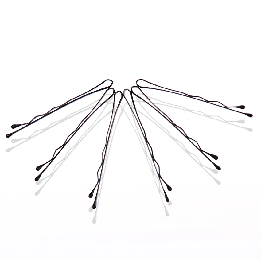 60 шт. черные невидимые заколки для волос волнистые прямые популярная простая