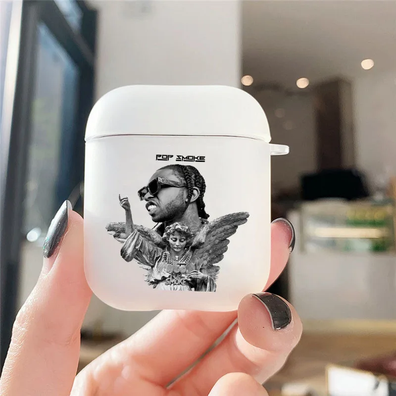 Раппер Поп Смоук DIY Роскошный Белый Матовый Мягкий Чехол Для Наушников Apple AirPods Аксессуары AirPods pro on.