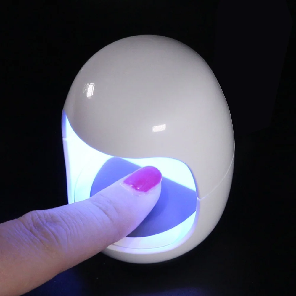 

New Fashion Egg Shape Mini LED Nail Light 3W Timing Nail Phototherapy Machine