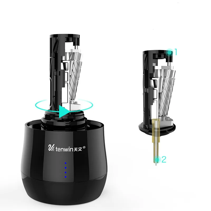 Десять WIN электрическая точилка для карандашей спиральное лезвие металлические