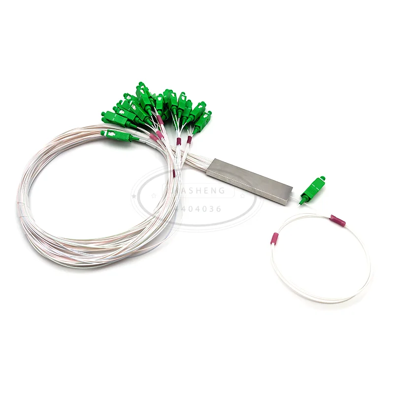 

Blockless Type Mini Steel Tube Optical PLC Splitter 1x32 Fiber Optic PLC Splitter with SC/APC Connector