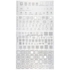 4 шт. Универсальный трафарет BGA для MTK MSM Samsung Huawei Xiaomi iPad CPU RAM PM Power IC Reball Pin BGA прямой нагрев шаблон