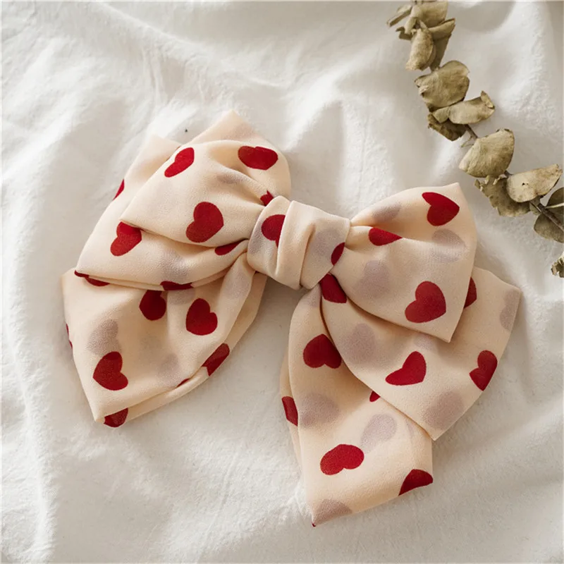 Два/трехслойные банты для волос Женский бант девушек французские зажимы в форме
