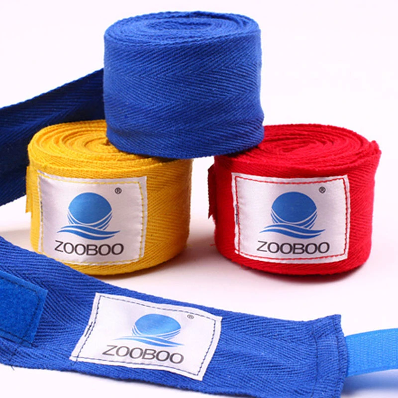 2 шт. хлопковые боксерские повязки на руки ремешок запястье защитные спортивные