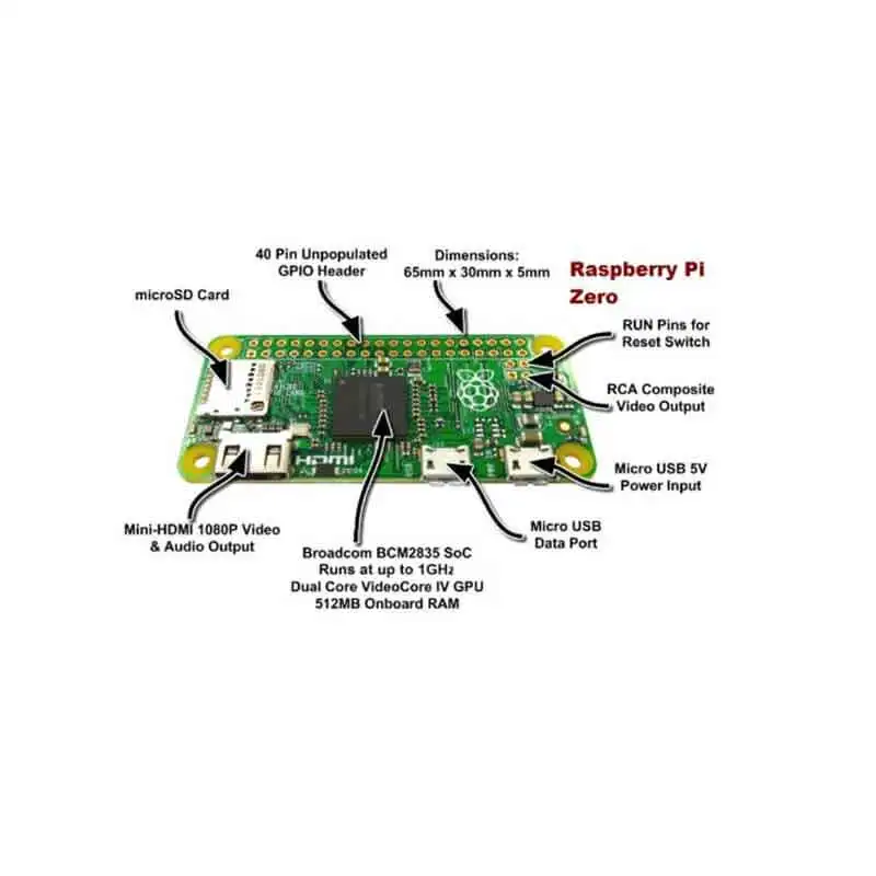 Плата Raspberry Pi zero Pi0 версии 1 3 с ЦП ГГц 512 Мб ОЗУ Linux OS|Демонстрационные стенды| |