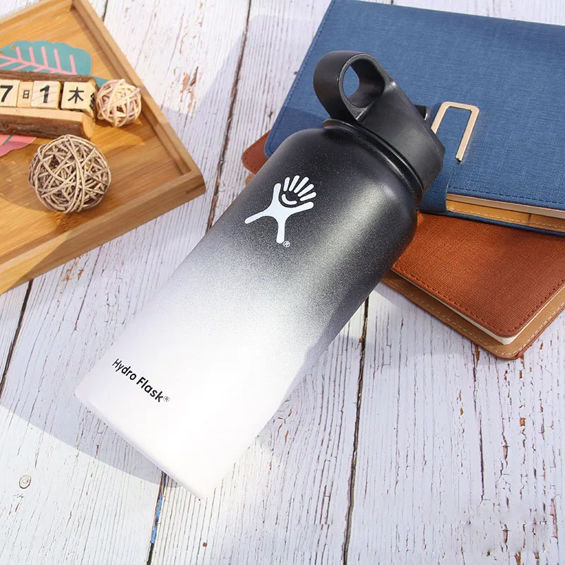 

Hydro Flask 18oz/32oz/40oz Vacuum Flask Insulated Thermos Stainless Steel Straw Water Bottle Wide Mouth Sport Travel Bottles