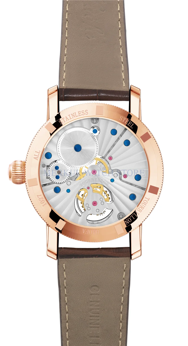

Mens Watch Haofa Mechanical Handwind Tourbillon Luxury wristwatch
