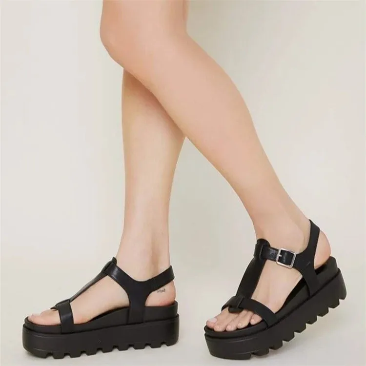 

Сандалии женские на платформе и кабсветильник ке, повседневные босоножки на застежке, туфли с открытым носком, гладиаторы, универсальные, л...