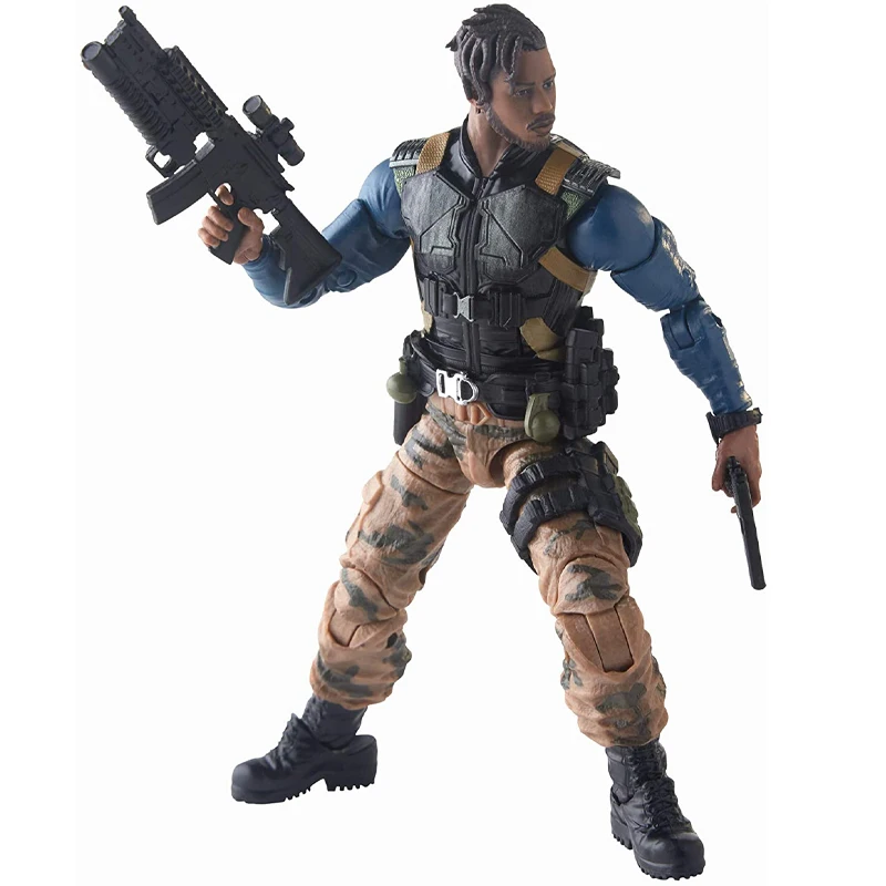 

Hasbro Marvel Legends Series Black Panther 6-Inch Erik Killmonger Toy Action Figures Gifts for Kids Models and Accessories