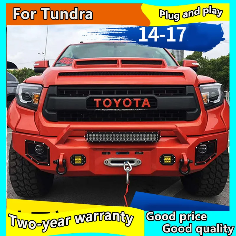 Налобный фонарь для Toyota Tundra 2014 2017 светодиодный фары секвойи фар Биксеноновые