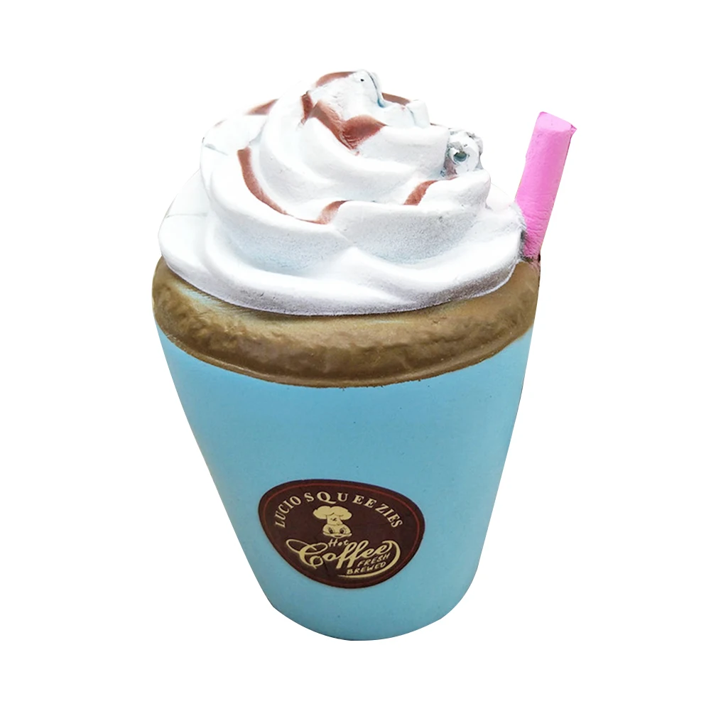 

Kneading Toy Ice Cream Slow Rebound Coffee Straw Cup Decompression Toy Soft Breathable Fingertip Toy Children's Toy