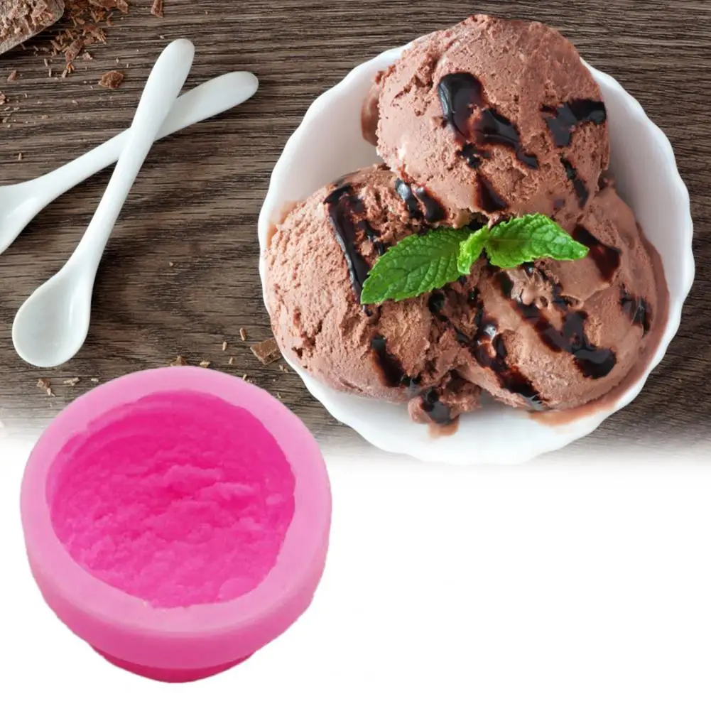 

Washable High-quality DIY Scentless Ice Cream Ball Mold Handiwork Cake Mold Decorative for Cuisine