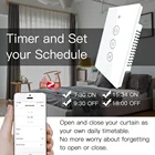 Умный сенсорный выключатель для штор Tuya ZigBee RF, роликовые жалюзи, управление через приложение для дома, реле с беспроводным управлением, работа с Alexa Google