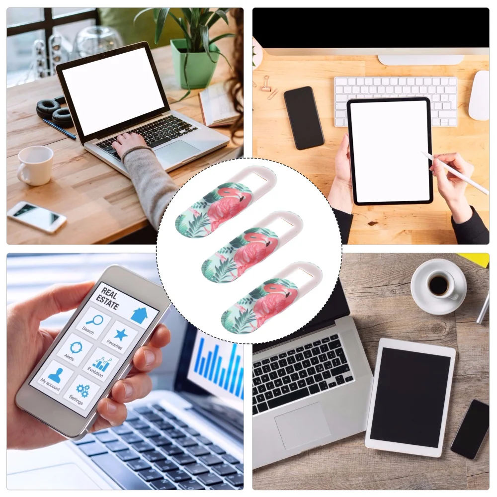 

3pcs Webcam Privacy Covers Pattern Webcam Blocker for Laptop Tablet