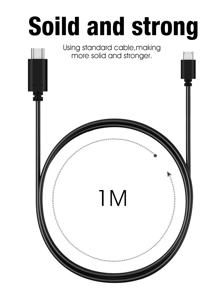 Кабель usb type C к Micro 5pin Usb type-C USB-C 3,1 кабель MicroUsb OTG Usb C Быстрая зарядка данных для Macbook Usbc Android устройства