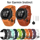 Ремешок силиконовый для смарт-часов Garmin Instinct, мягкий сменный Браслет для наручных часов, защитный чехол, 22 мм