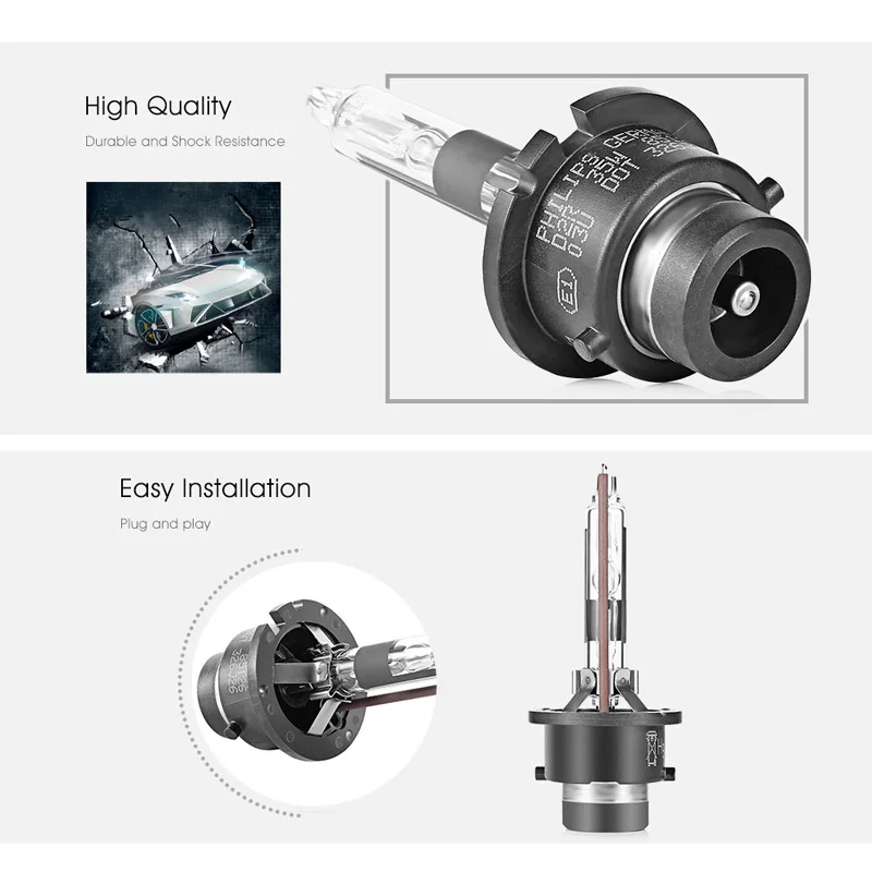 1 шт. автомобильные ксеноновые лампы Philips HID D2R 35 Вт 4200 к|Лампы для автомобильных