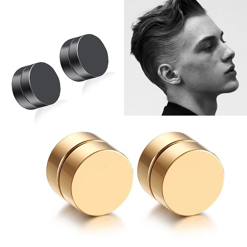 6 мм Нержавеющая сталь сильный магнит Магнитная Для мужчин s ухо клип Мужчин's не