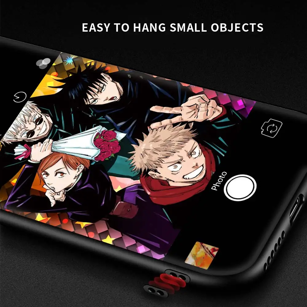 

Anime Jujutsu Kaisen lovely Phone Case for Xiaomi Redmi Note 9S 8 Pro 9 8T 7 9C 9A 7A 8A K30 6A 9T Soft Bumper Black Shell Cover