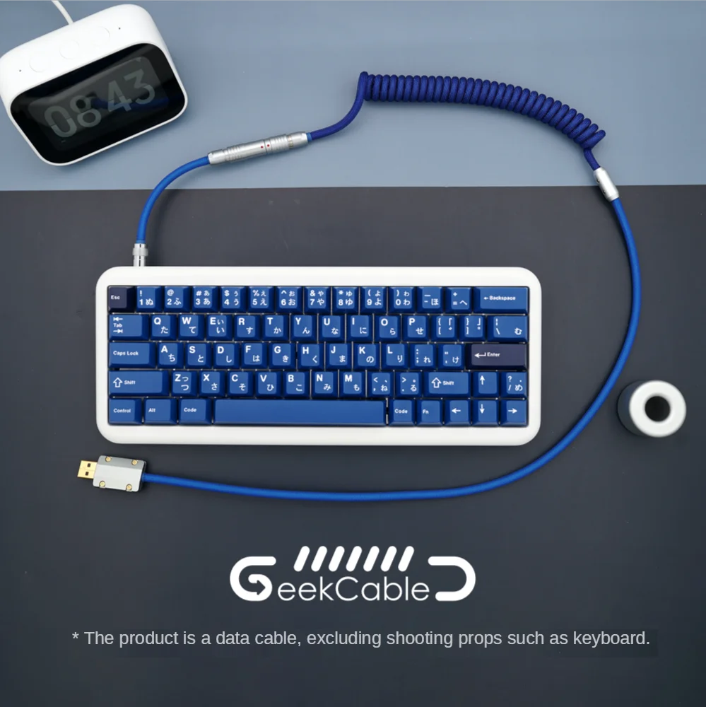 GeekCable Manual Customized Mechanical Keyboard Data Cable GMK Theme SP Limited Keycap Line Forward Type-C Mini-USB Micro-USB