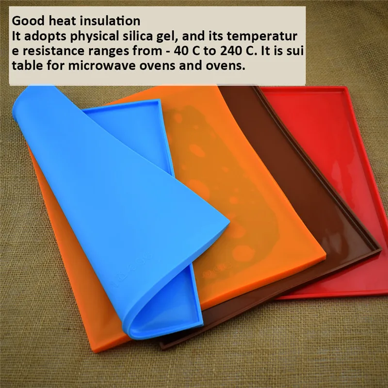 

New Silicone Bakeware Baking Dishes Pastry Bakeware Baking Tray Oven Rolling Kitchen Bakeware Mat Sheet