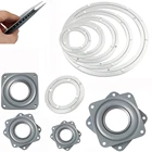 Подшипниковая поворотная пластина серебристо-белый обеденный стол основание вращающиеся алюминиевые поворотные столы