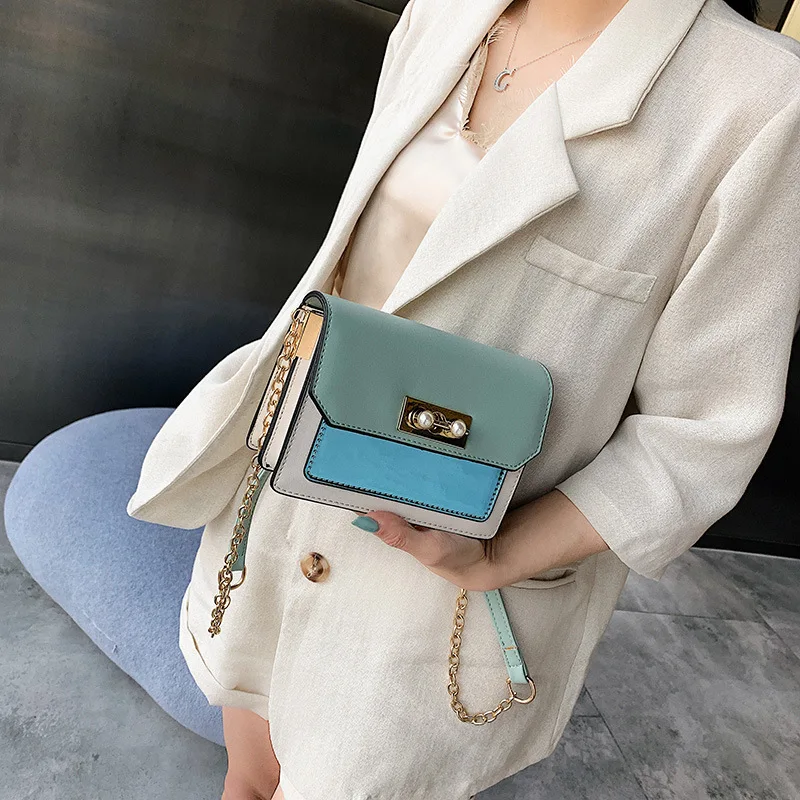 Кошелек клатч-сумка с клапаном на цепочке-ремень сумка-мессенджер кожаные сумки