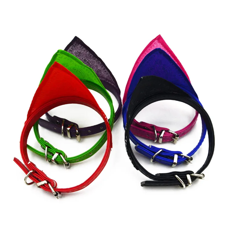 

Puppy Neckerchief Adjustable Pet Dog Cat Neck Bandana Collar Scarf Accessories for Cats & Small Dogs Black Red Blue Pink Purple