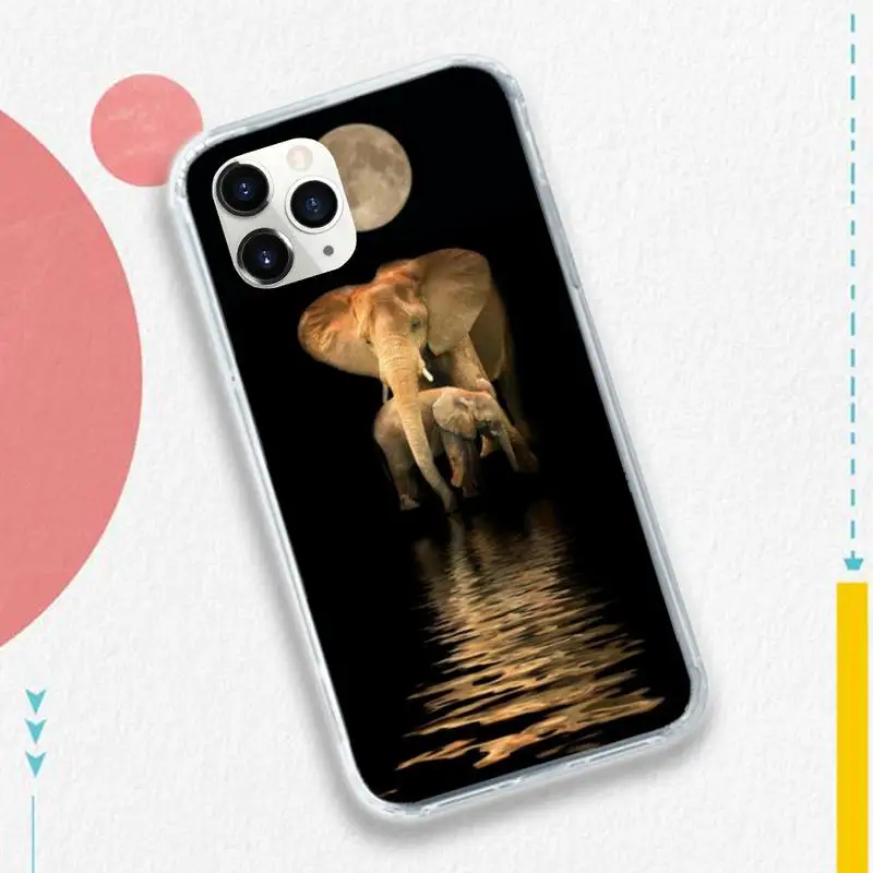 

Animals Lion Wolf Owl Lion Tiger Phone Case Transparent soft For iphone 5 s c se 6 s 7 8 11 12 plus mini x xs xr pro max