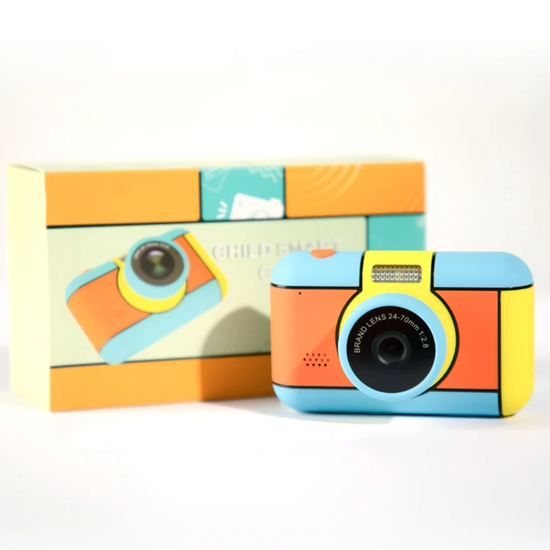 

2.4 inch IPS Screen Mini Kids Digital Camera with 32GB SD Card 1080P Dual Lens Sports Video Camcorder Educational Toys