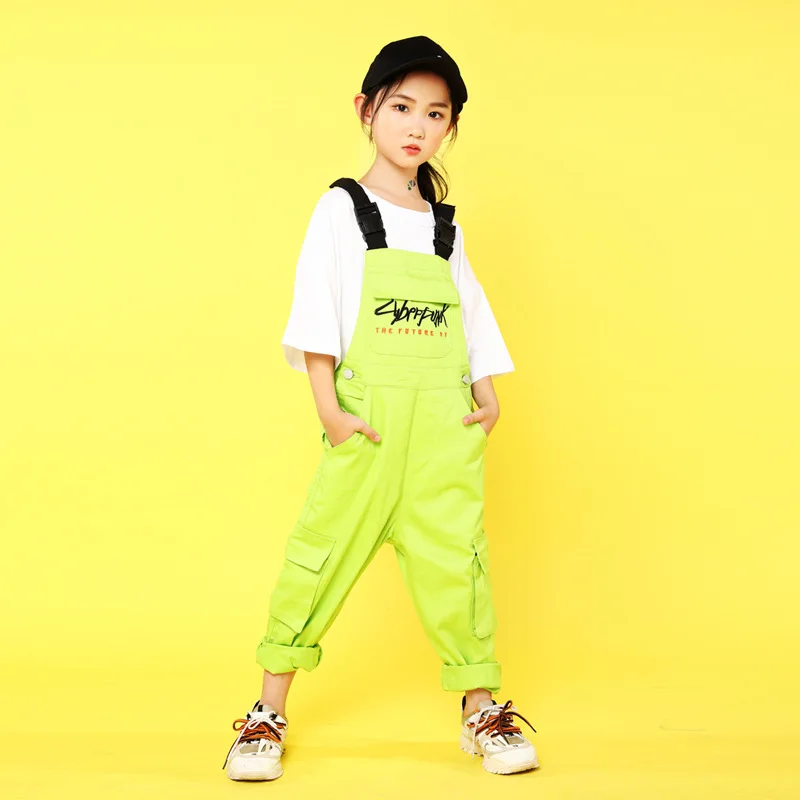 Детская Одежда для танцев в стиле джаз Бальные конкурс костюмы футболка топы