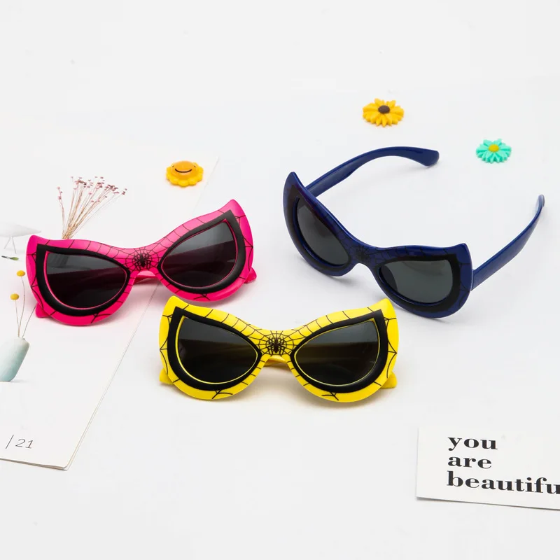 

Cartoon Yellow Red Kids Sunglasses Children Pink Sun Glasses Boys Girls Baby Colored Lenses Outdoor Vogue New Trends 2021 Gifts