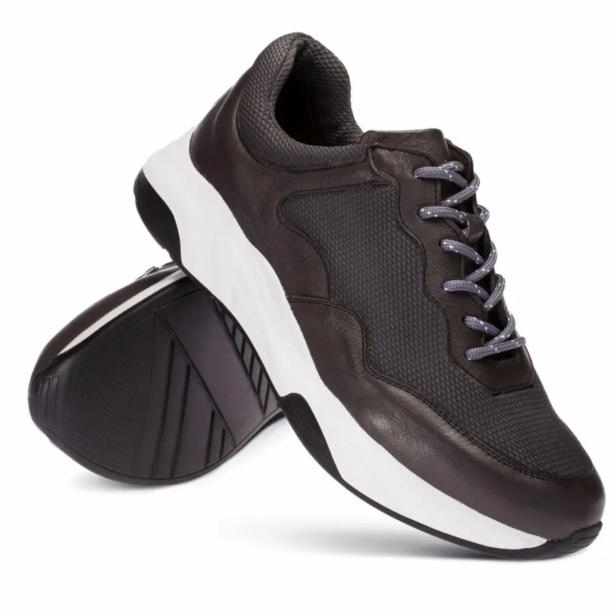 

Sneakers Men Deery, Genuine Leather Gray Men Sneaker