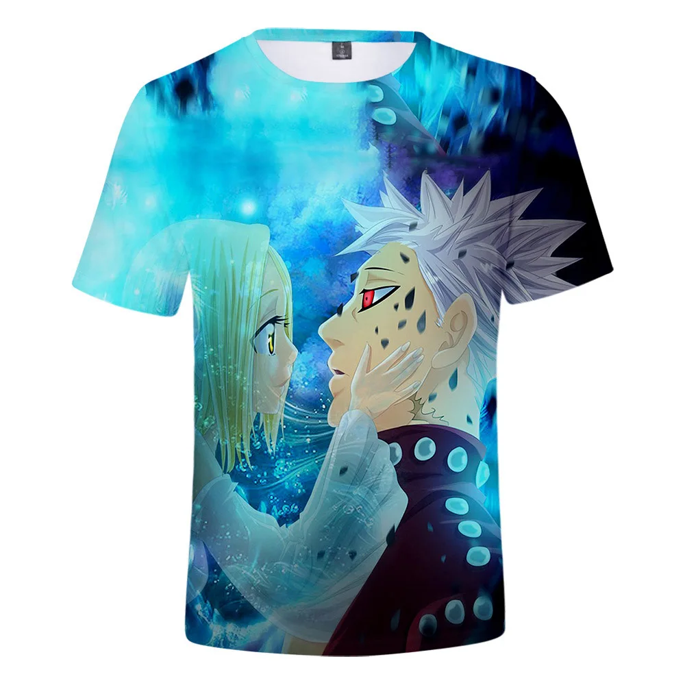 

3d Print Anime T-shirt Nanatsu No Taizai T-shirt The Seven Deadly Sins T-shirts for Men Women Child Japan Style Short O-neck