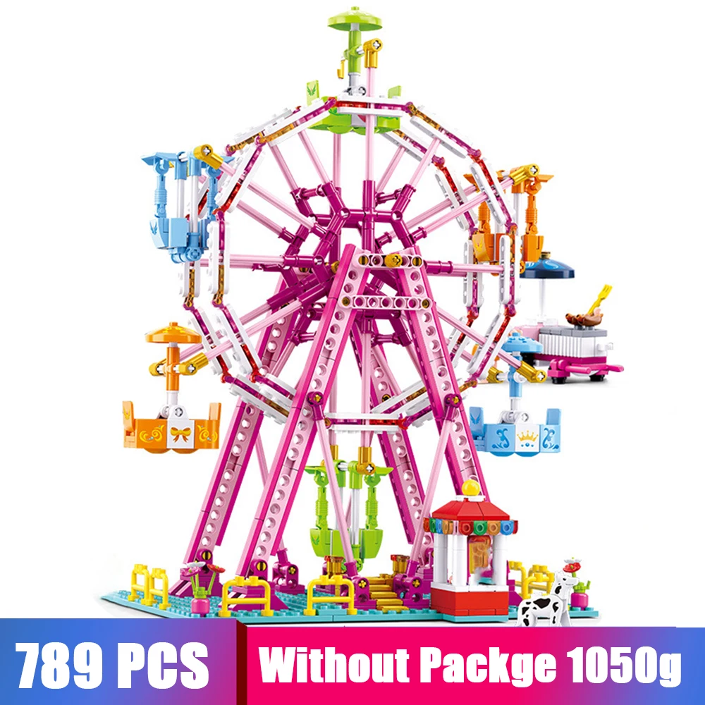 

New City Girl Friends Big Garden Villa Model Building Blocks Brick Technic Playmobil Toys For Children Gifts