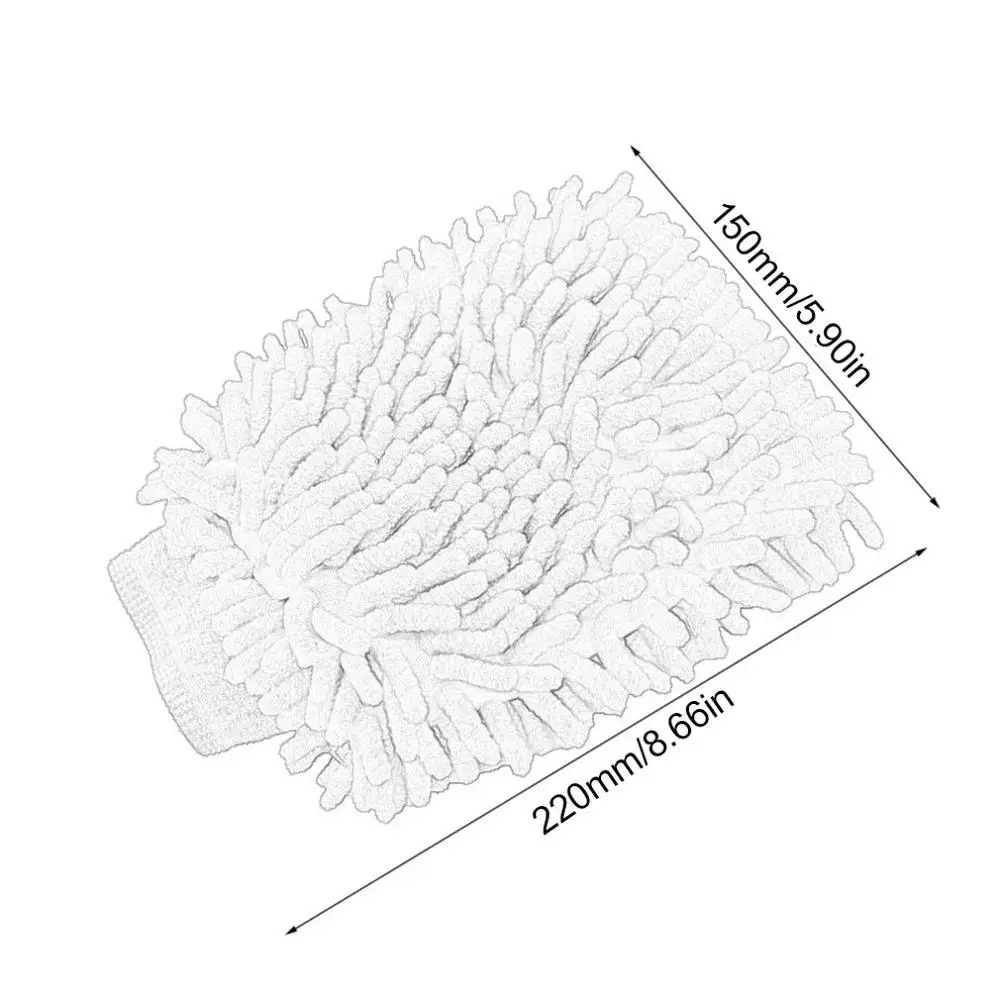 

Car Chenille Car Cleaning Gloves Double-Sided Coral Car Washing Gloves Multi-Function Car Washing Tools Random Color