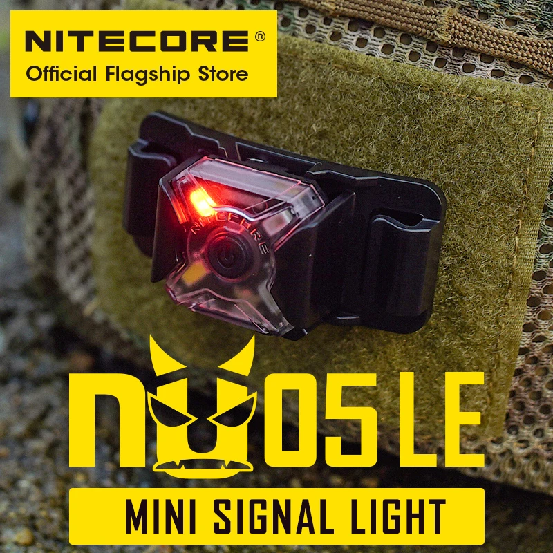 

NITECORE NU05LE Headlamp Trail Running Led Head Flashlight USB Charge Lantern Multi-Light Source Signal Lamp Riding Warn Light