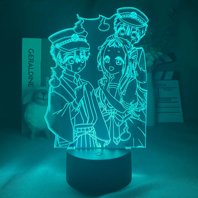 

Manga Toilet Bound Hanako Kun Led Night Light for Bedroom Decor Colorful Nightlight Anime Fans Gift 3d Home Decor Table Lamp