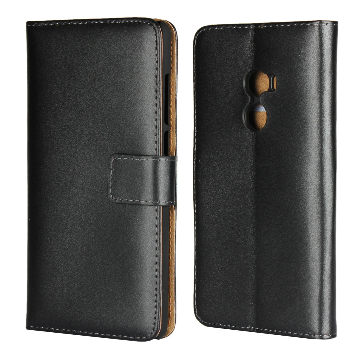 

Magnetic Genuine Leather Wallet Case Book Case With Card Holder Stand For Xiaomi Mi Mix 2,Flip Soft TPU Shockproof Phone Cover