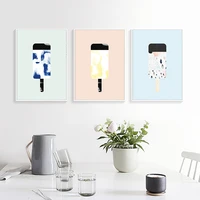 wall art canvas painting nordic minimalist prints poster ice cream on canvas picture living room nursery decor