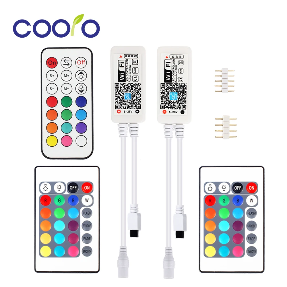 Миниатюрный пульт дистанционного управления для светодиодных лент RGB/RGBW Wi Fi 12 В