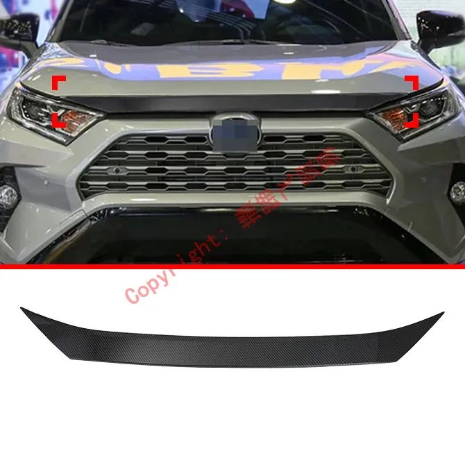 Углеродное волокно стиль передний капот Гриль решетка Вокруг отделки литья для