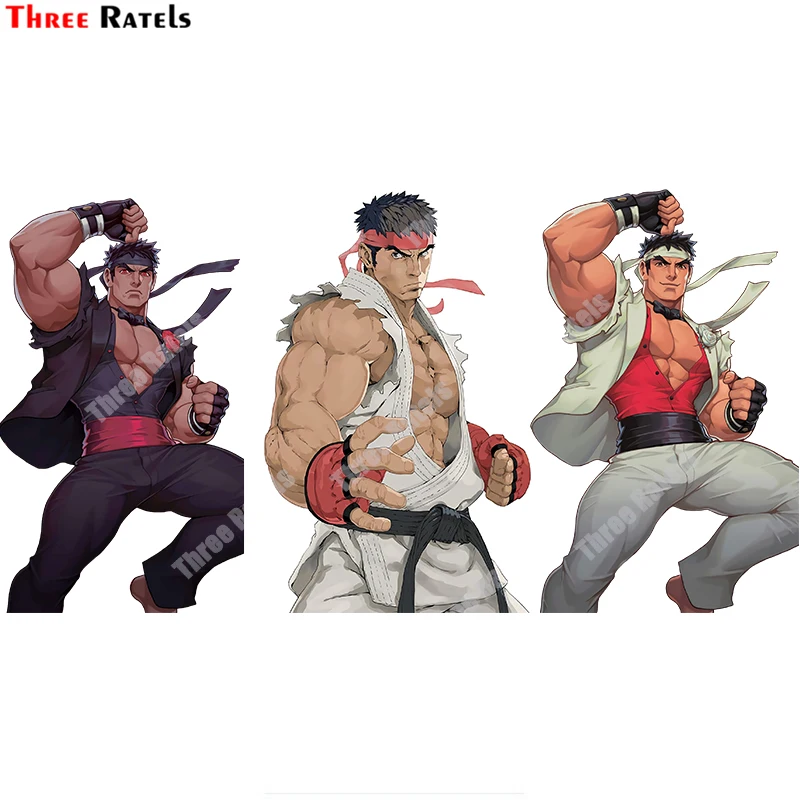 

Персонализированная наклейка Three Ratels A805 с Риу-истребителем из аниме-игры, школьные подарки, декоративные наклейки для скейтборда, ноутбука