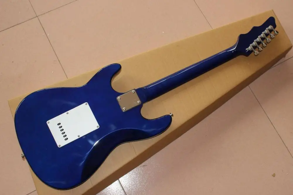

New style 6 stings blue color electric guitar,rosewood fingerboard guitarra,high quality pickup gitaar.real photos