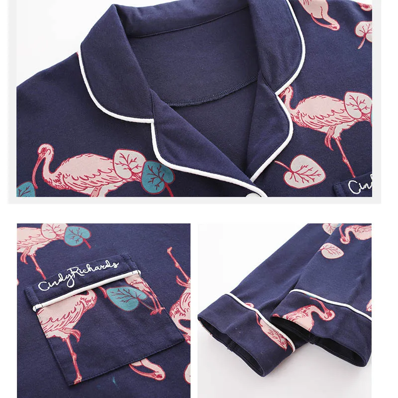 Пижамы женские домашние костюмы из семи частей можно носить Вне с длинными