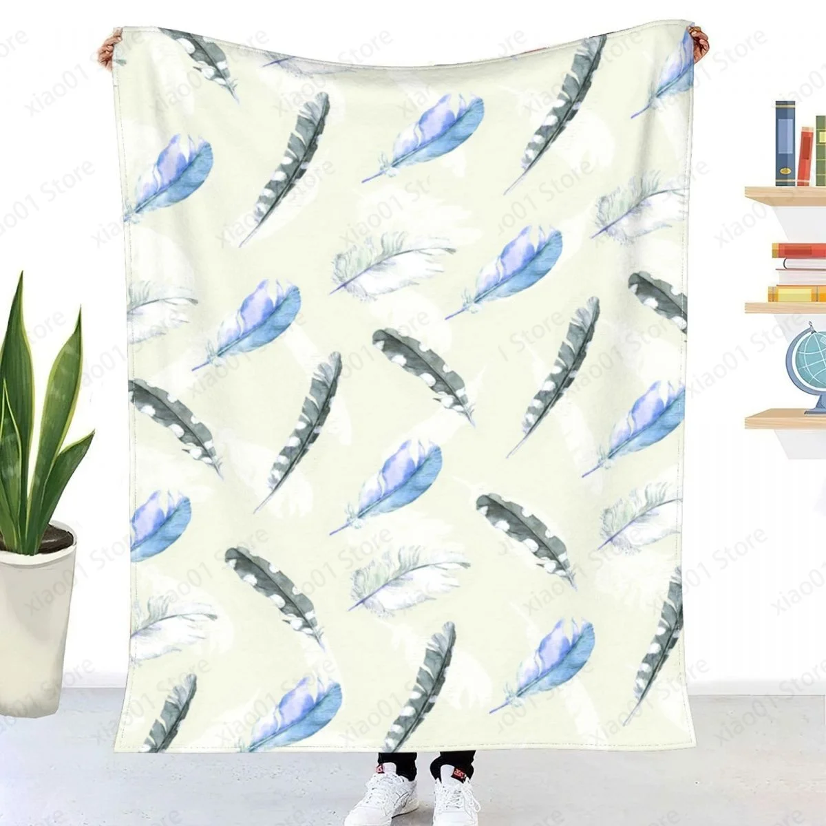 

Boho print Throw Blanket Sherpa Blanket Bedding soft Blanket